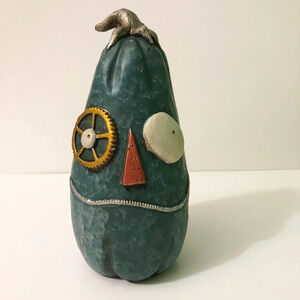 2012 Department 56 Green Steam Punk Pumpkin 10 inch Tall Dept 56 Halloween Decor